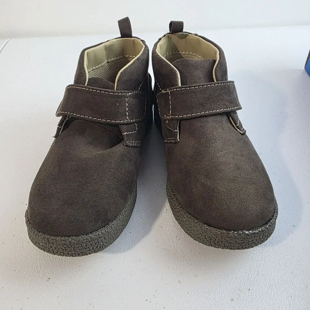 Jumping Beans Toddler Boy's Norris Brown  Hi Top Shoes - Size 10 NWB